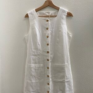 Commense • White Sleeveless Mini Dress